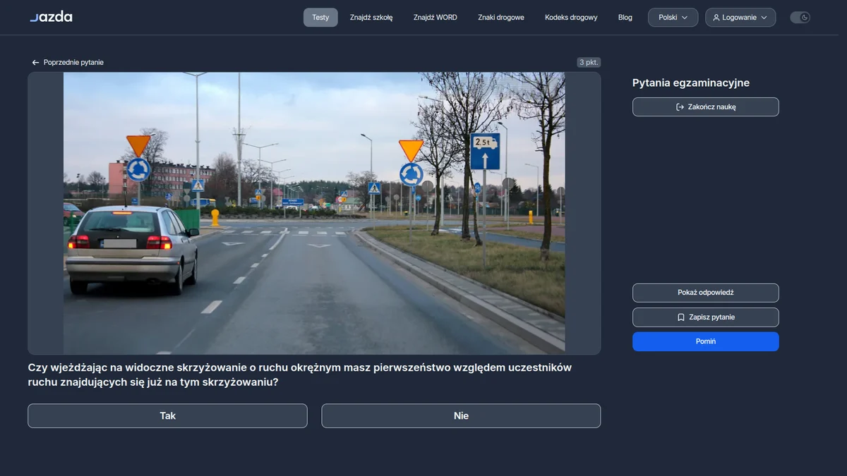 Kto ma pierwszeństwo na rondzie? Wjazd na skrzyżowanie o ruchu okrężnym
