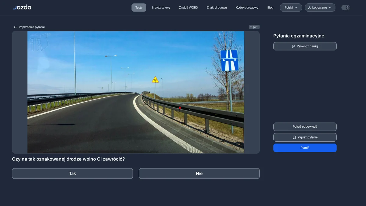 Zawracanie na autostradzie - dlaczego jest bezwzględnie zabronione