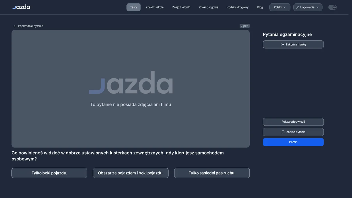 Jak ustawić lusterka zewnętrzne w samochodzie