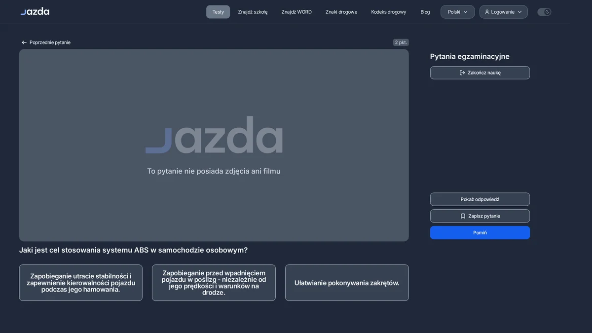 System ABS - do czego służy i jak działa podczas hamowania