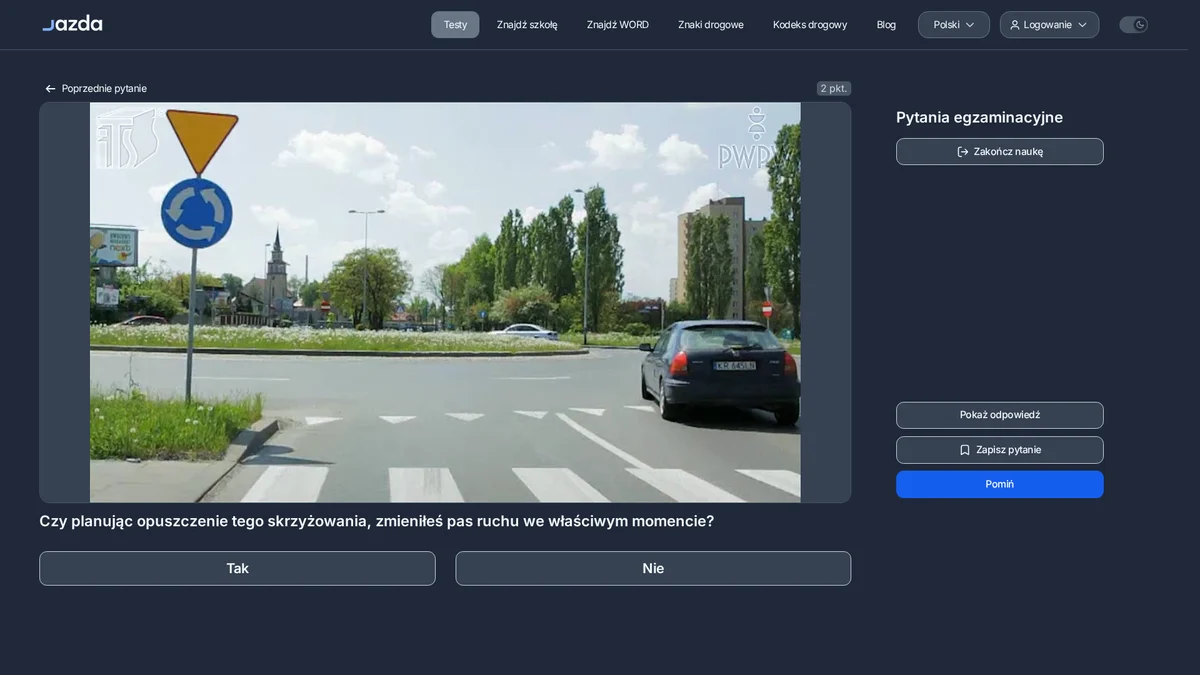 Zmiana pasa ruchu na rondzie - kiedy zrobić to we właściwym momencie