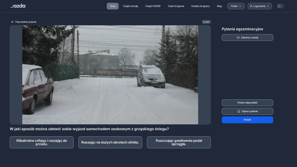 Jak wyjechać z grząskiego śniegu samochodem