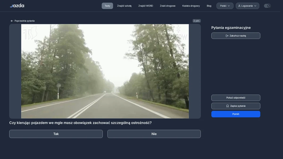 Jazda we mgle - jak zachować szczególną ostrożność i nie stracić widoczności