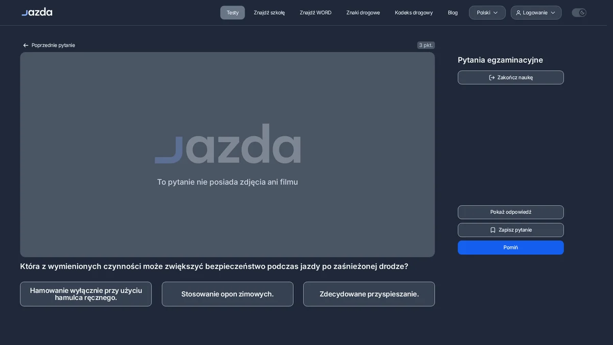 Jazda po zaśnieżonej drodze - co naprawdę zwiększa bezpieczeństwo