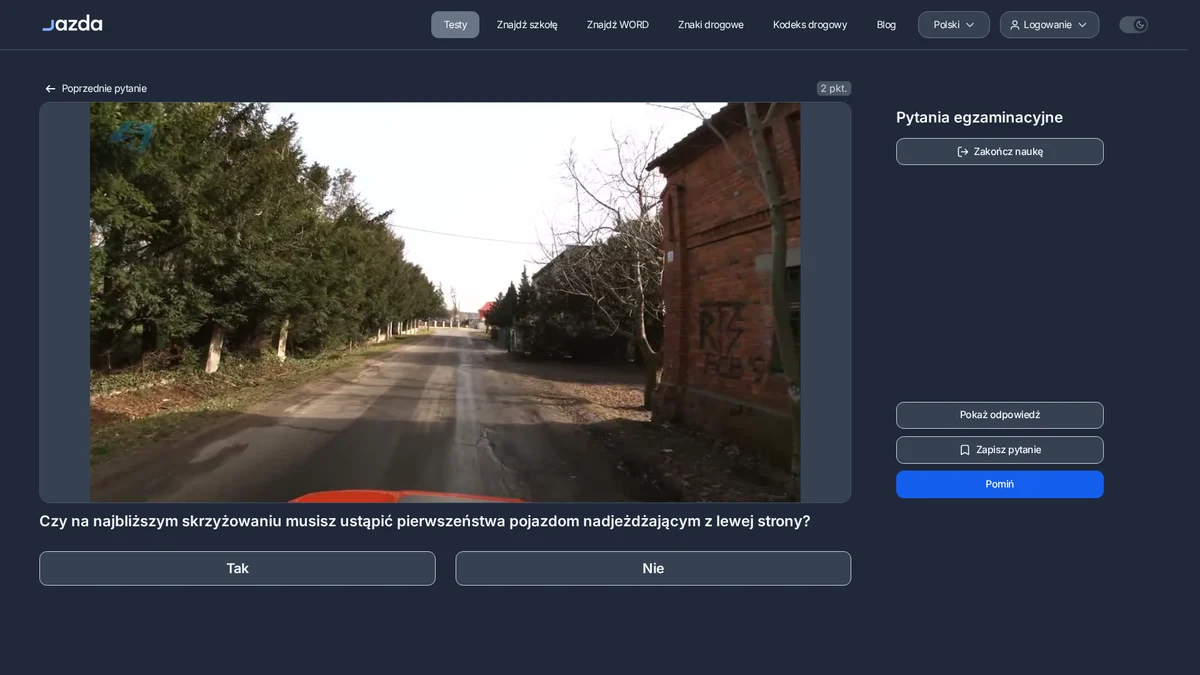 Pierwszeństwo z lewej strony na najbliższym skrzyżowaniu - kiedy musisz ustąpić