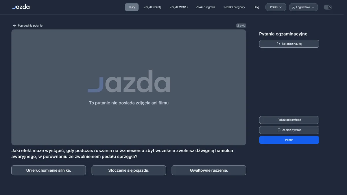 Ruszanie pod górę - jak nie stoczyć się do tyłu