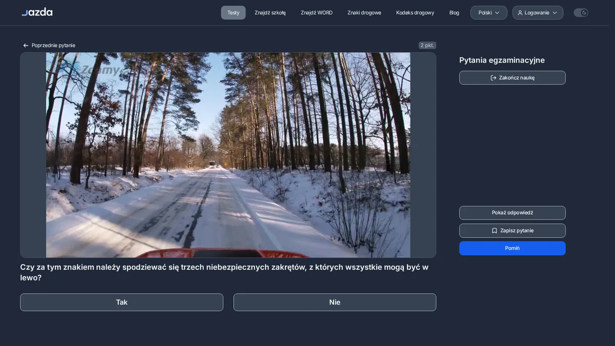 Trzy niebezpieczne zakręty w lewo - co oznacza znak A-4 z tabliczką