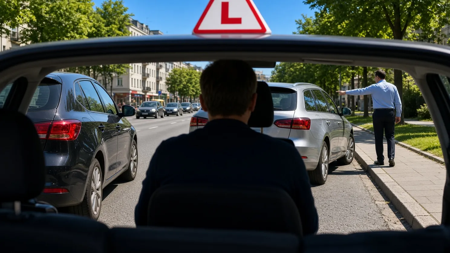 Parkowanie na egzaminie kat. B: równoległe, skośne, kryteria