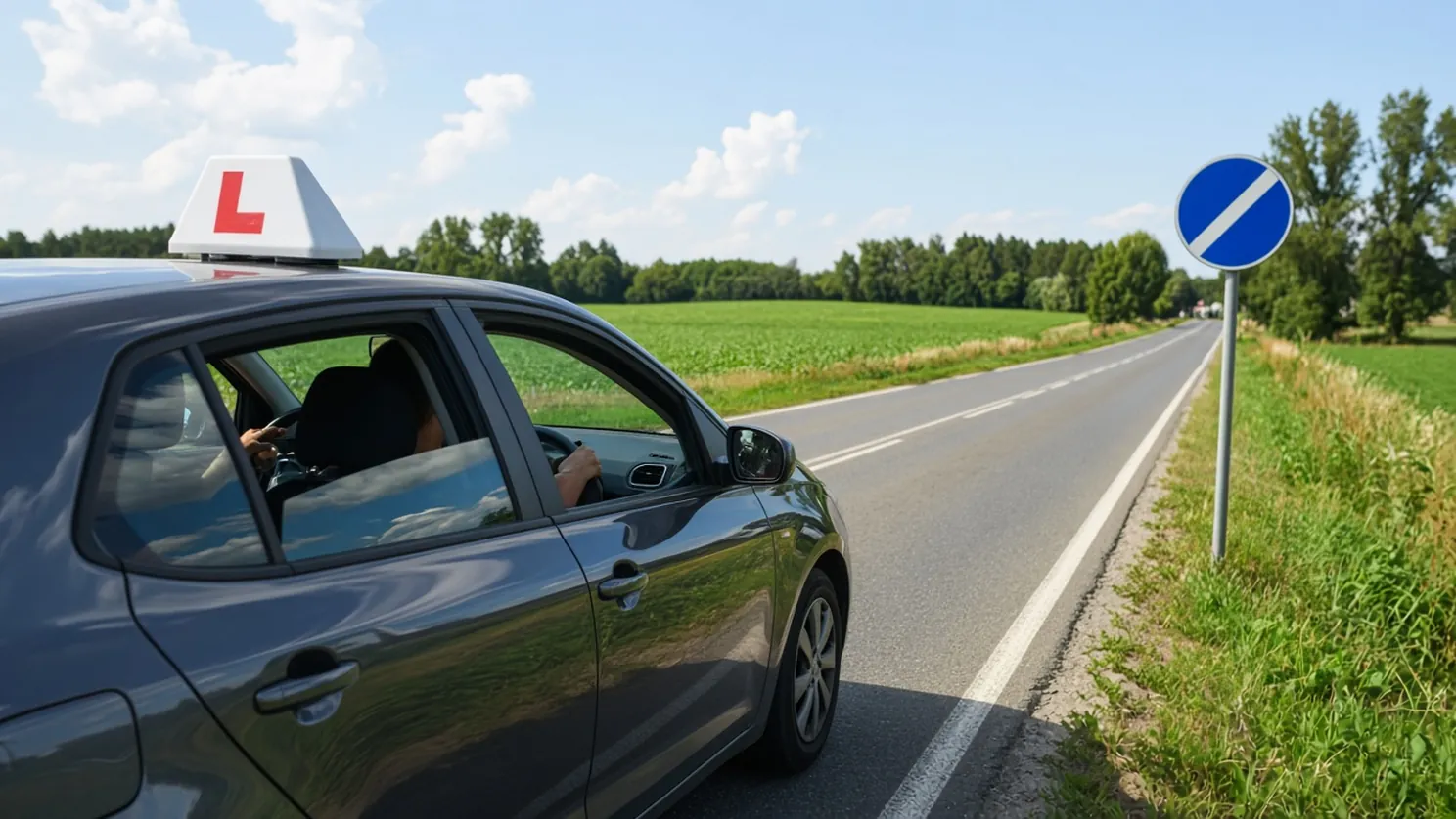 Jazdy poza obszarem zabudowanym w kursie B: 4 h i 50 km