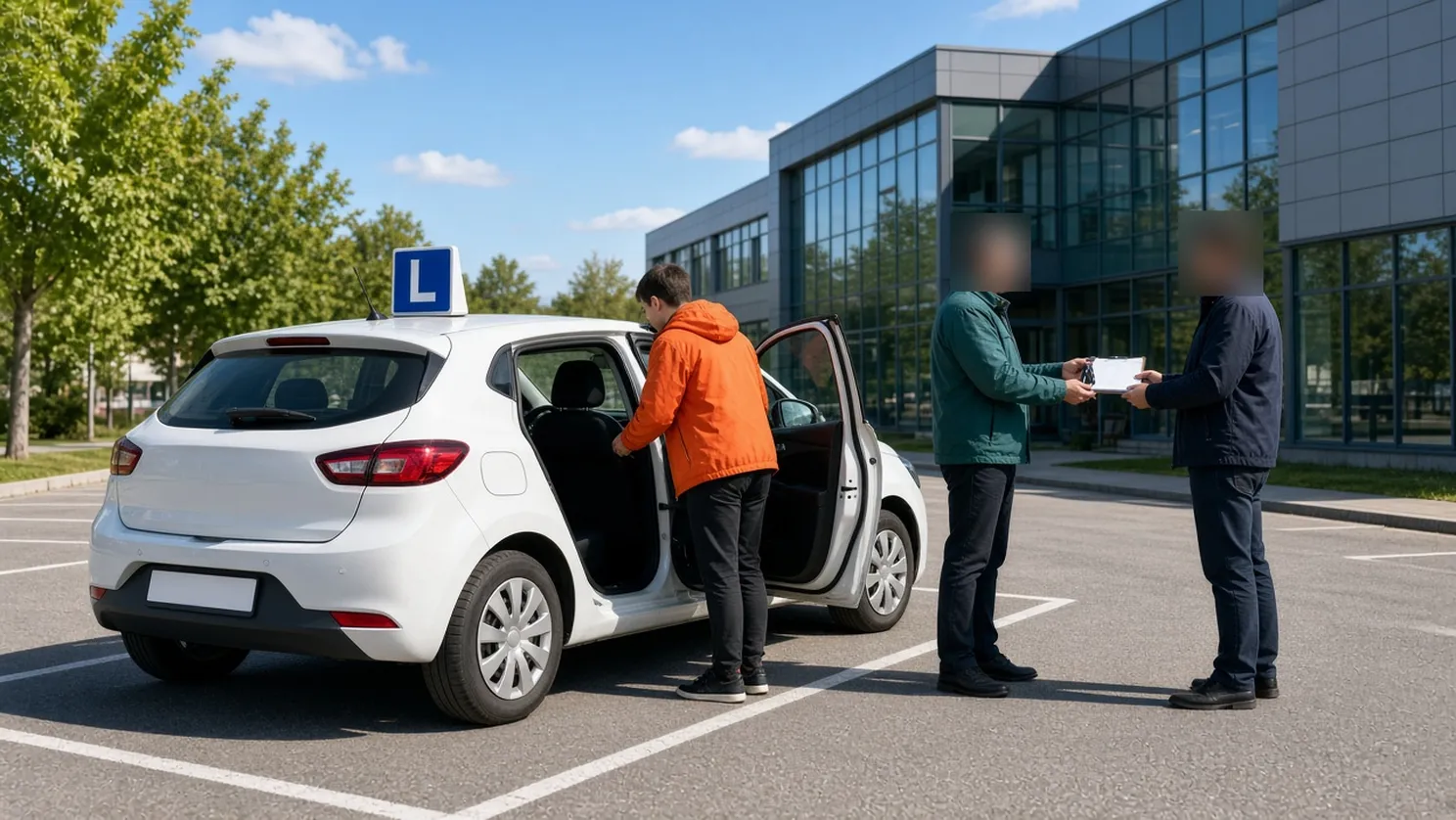 Egzamin praktyczny pojazdem OSK: wniosek i oświadczenie szkoły