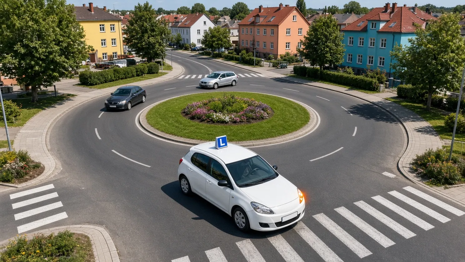 Rondo na egzaminie praktycznym kat. B: zadanie nr 8 i błędy