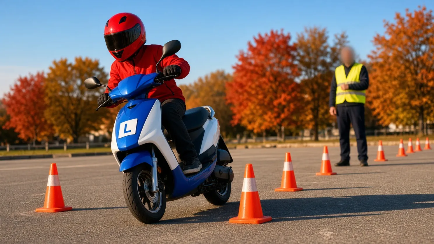 Kurs kat. AM w szkole jazdy: motorower od 14 lat, teoria i 5 h jazd