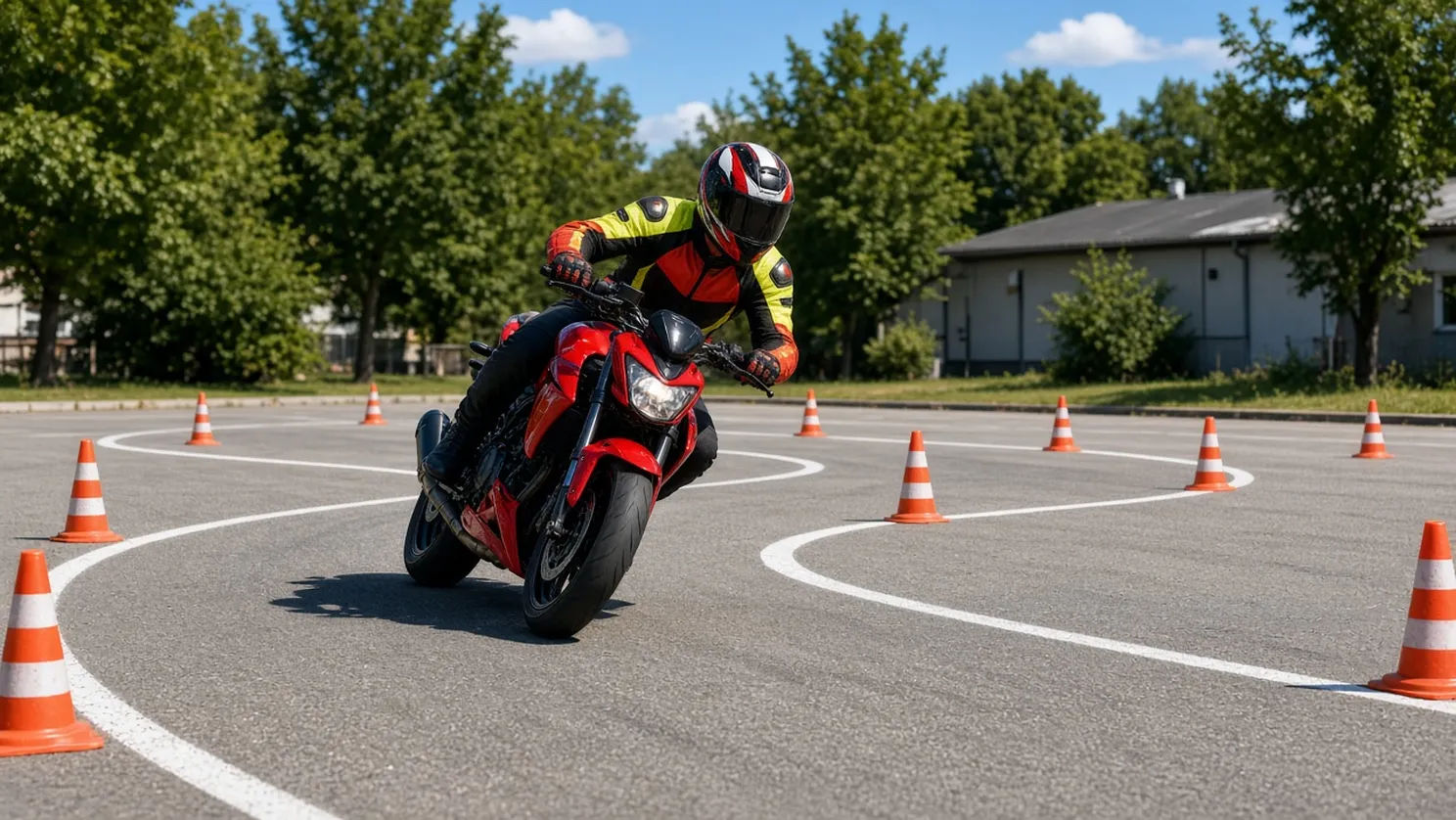 Ósemka na egzaminie na motocykl: jak ją przejechać i czego unikać