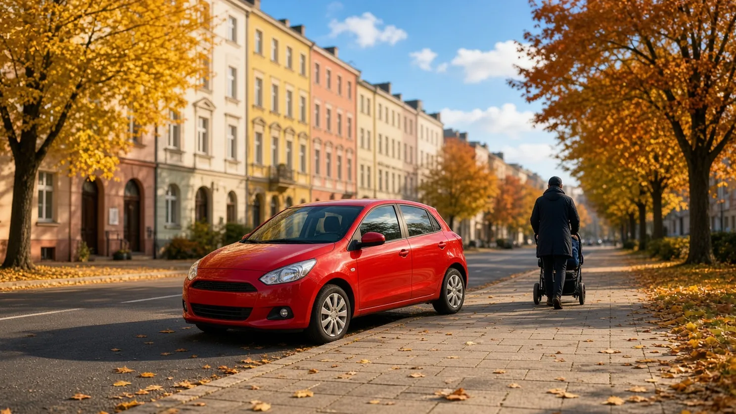 Parkowanie na chodniku: 1,5 m dla pieszych, auto do 2,5 t i 100 zł