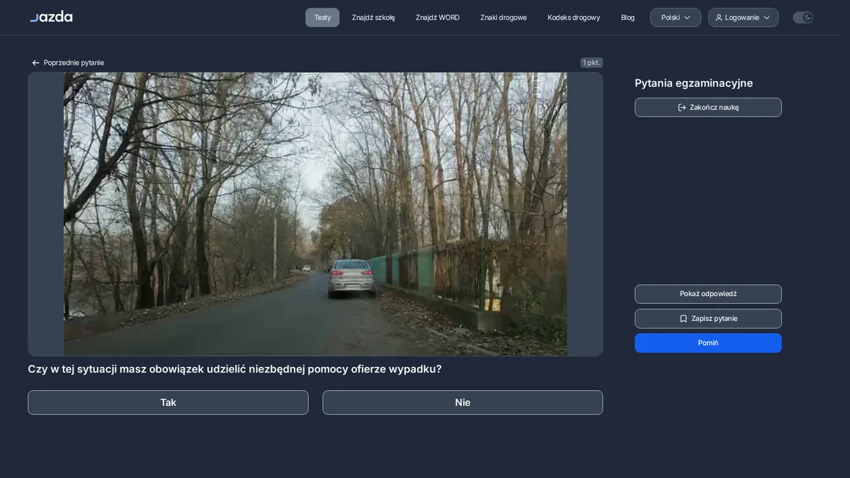Obowiązek udzielenia pomocy ofierze wypadku - co mówi prawo