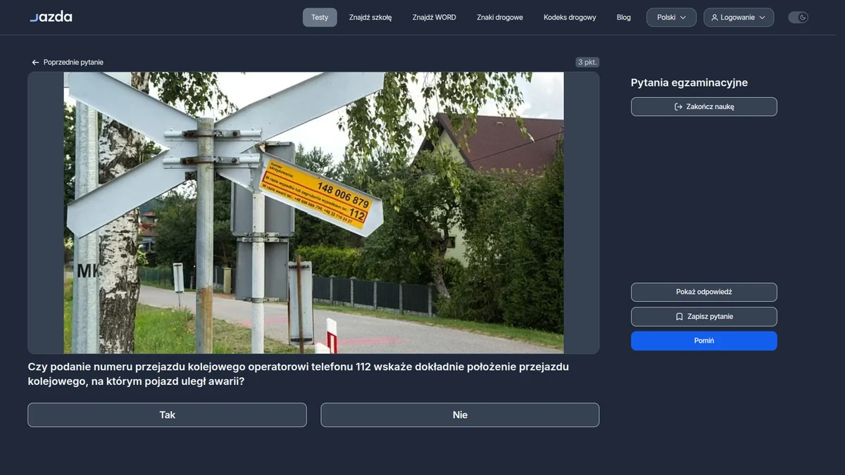 Numer przejazdu kolejowego a zgłoszenie awarii pod 112