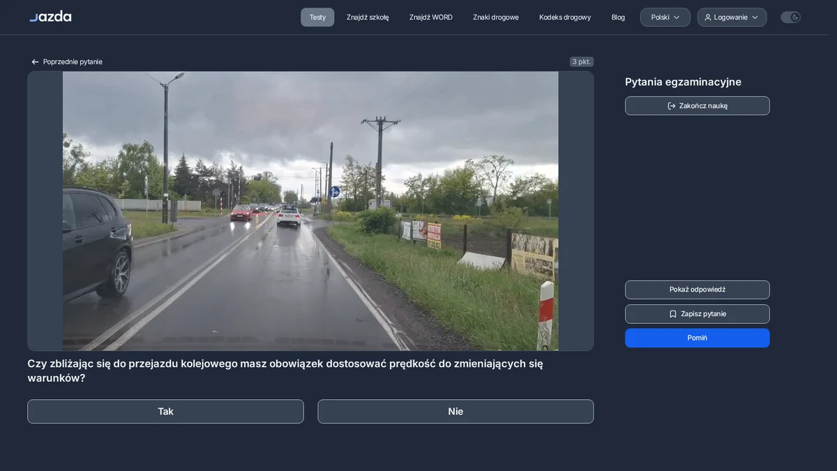 Prędkość przed przejazdem kolejowym - jak bezpiecznie dojechać