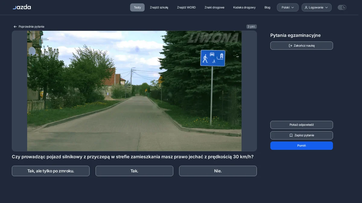 Prędkość w strefie zamieszkania - dlaczego nie 30 km/h