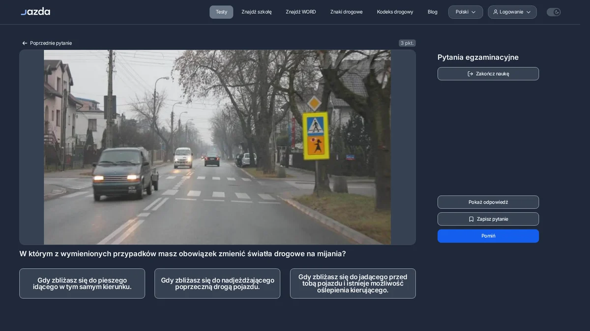 Kiedy masz obowiązek zmienić światła drogowe na mijania