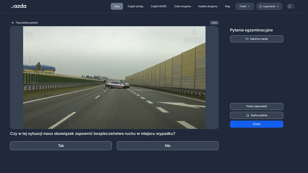 Zabezpieczenie miejsca wypadku - dlaczego to Twój obowiązek