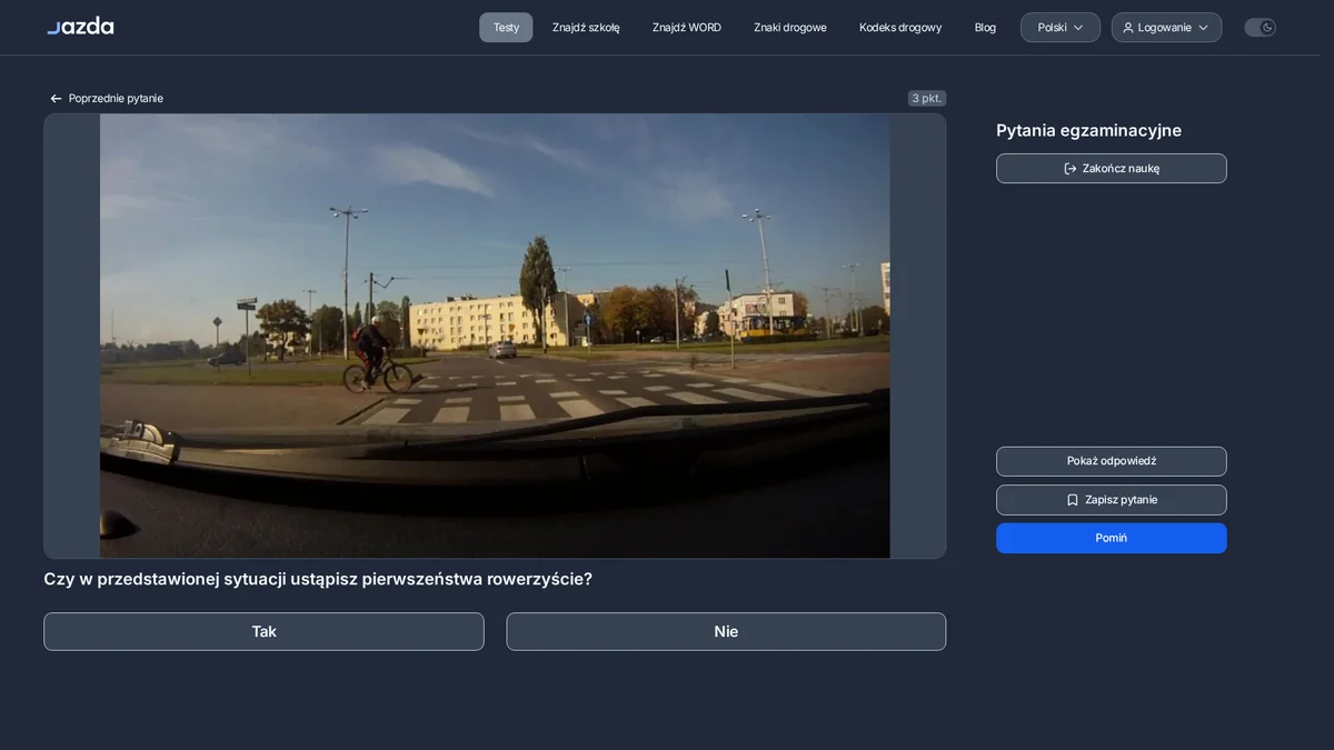 Pierwszeństwo rowerzysty na przejeździe dla rowerów - kiedy musisz ustąpić