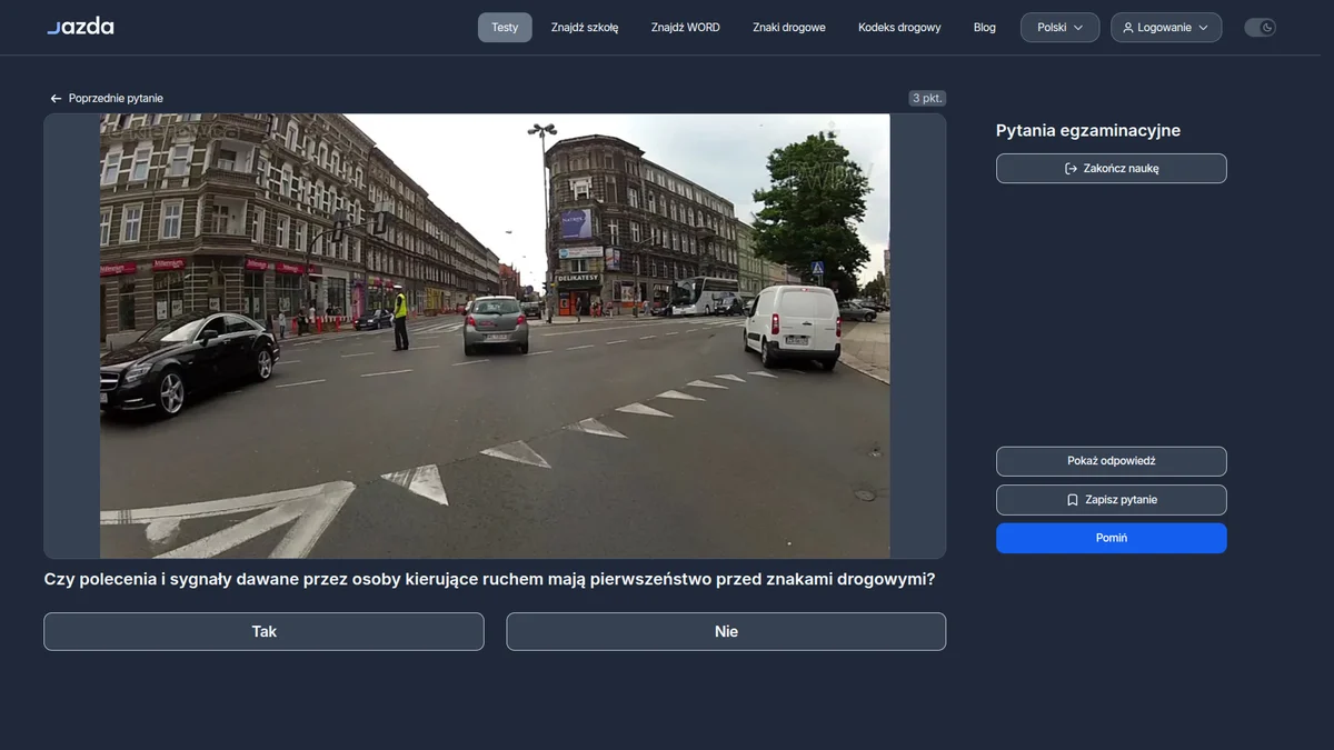 Polecenia kierującego ruchem przed znakami - kto ma pierwszeństwo na drodze?