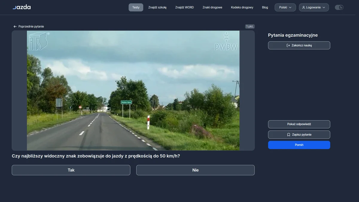 Znak granicy miejscowości a limit 50 km/h - czego naprawdę zabrania ten znak?