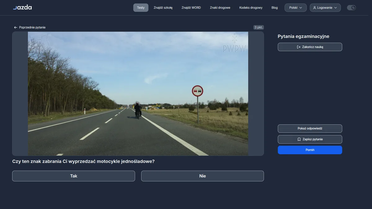 Znak B-25 zakaz wyprzedzania a motocykle jednośladowe - co musisz wiedzieć