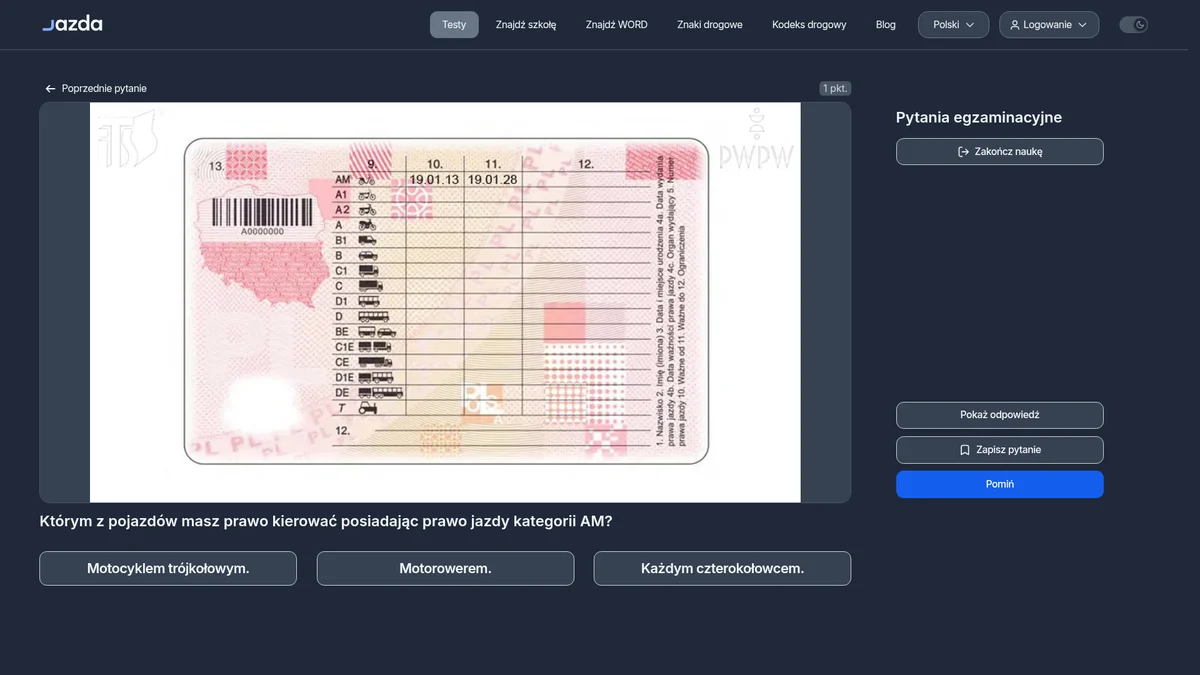 Prawo jazdy kategorii AM - jakim pojazdem możesz jeździć?