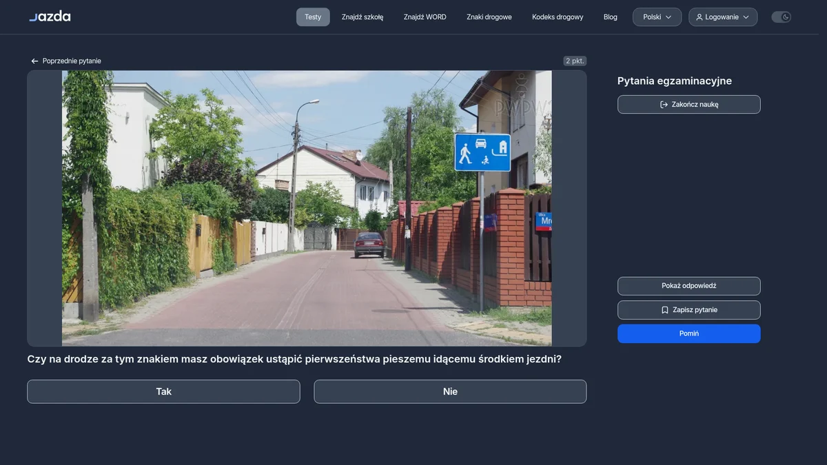 Znak D-40 pierwszeństwo pieszych - co musisz wiedzieć przed egzaminem