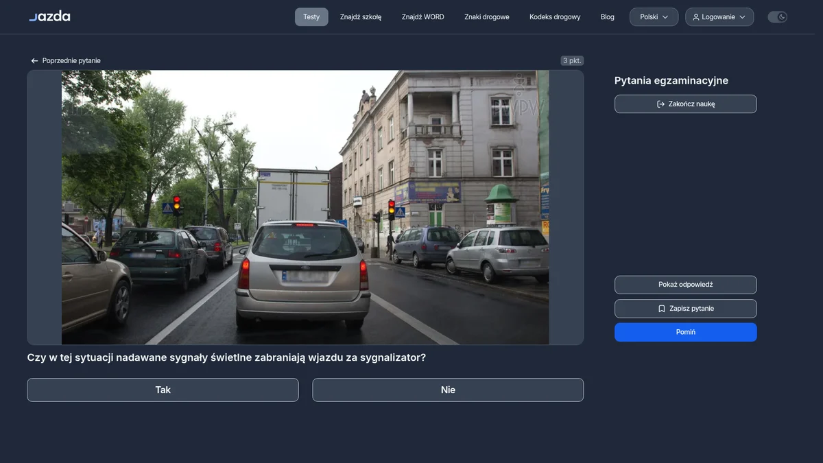 Czerwone i żółte światło jednocześnie - czy można wjechać za sygnalizator?