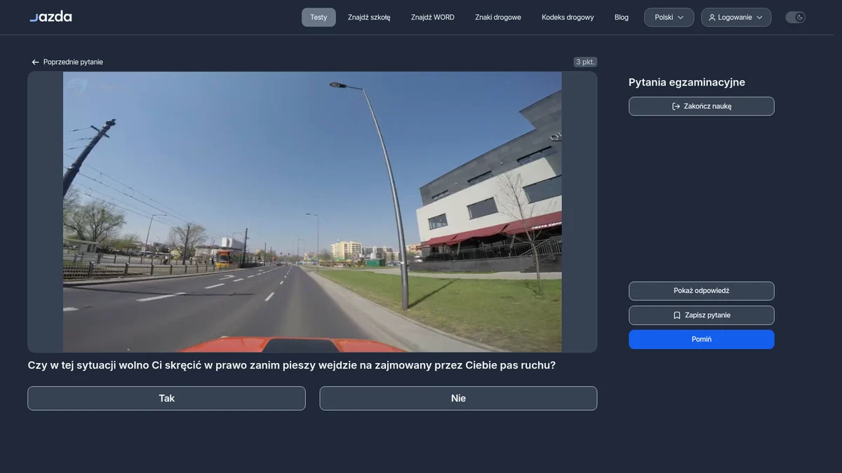 Skręt w prawo a pieszy na przejściu - kiedy naprawdę wolno skręcić?