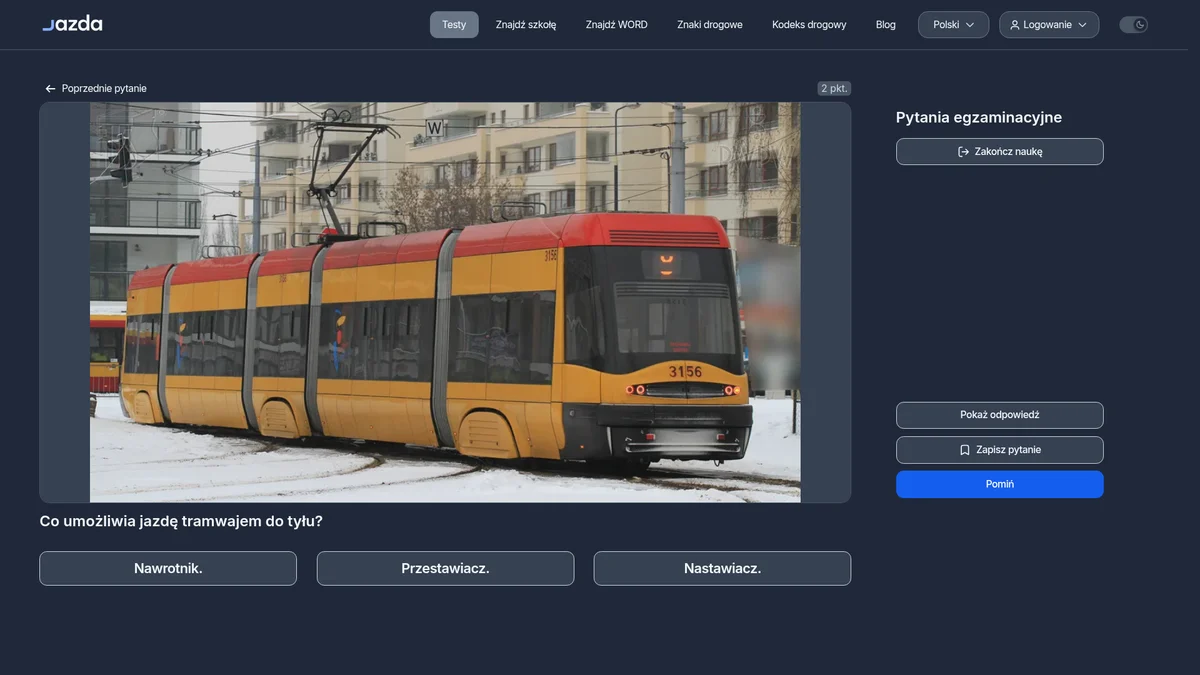 Nawrotnik jazda tramwaju do tyłu - co to jest i jak działa?