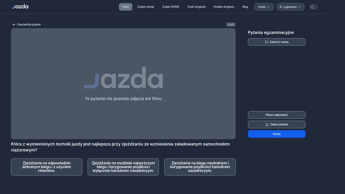 Technika zjazdu ze wzniesienia ciężarówką - jak robić to bezpiecznie