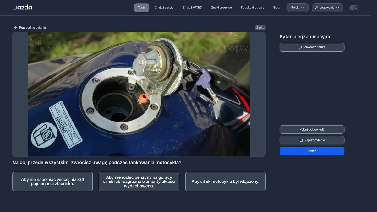 Bezpieczne tankowanie motocykla - na co zwrócić uwagę na stacji