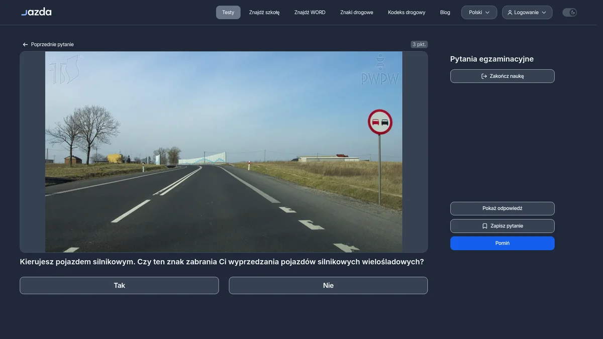 Zakaz wyprzedzania znak B-25 - kogo dotyczy i kiedy obowiązuje?