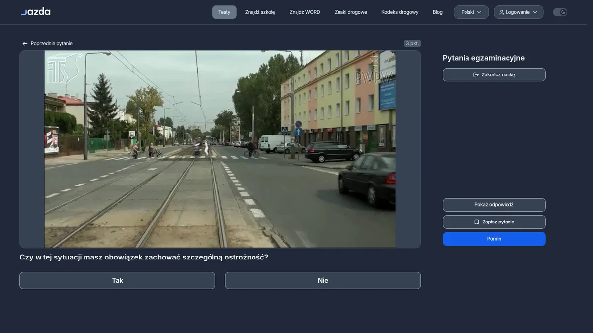 Szczególna ostrożność przy przejściu dla pieszych - kiedy obowiązuje?