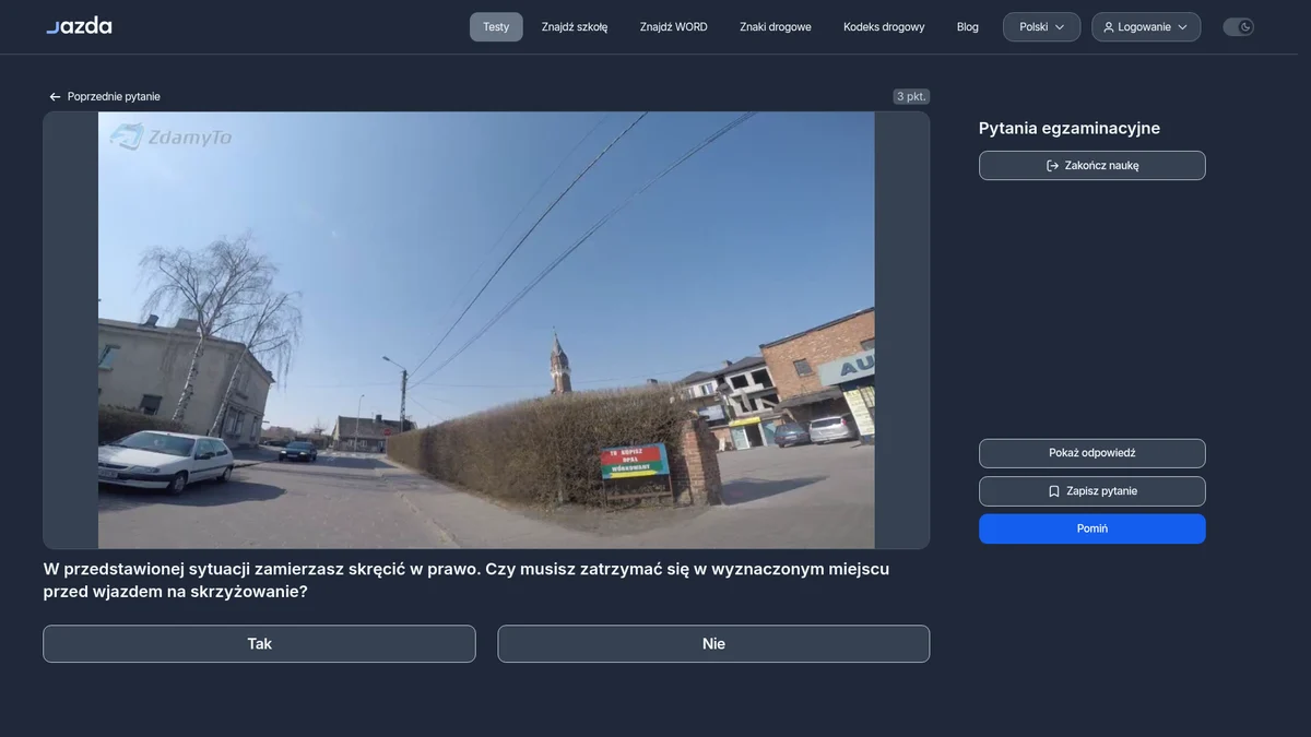 Znak STOP przed skrzyżowaniem - kiedy naprawdę musisz się zatrzymać?