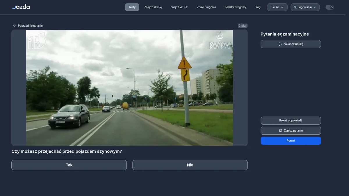 Przejazd przed pojazdem szynowym - kiedy wolno wyprzedzić tramwaj skrętem?