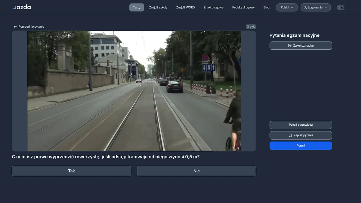 Minimalny odstęp od rowerzysty - ile metrów przy wyprzedzaniu?