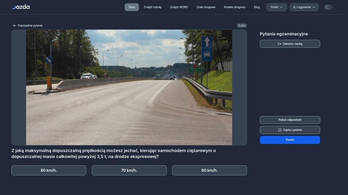 Prędkość ciężarówki na drodze ekspresowej - ile naprawdę wolno?