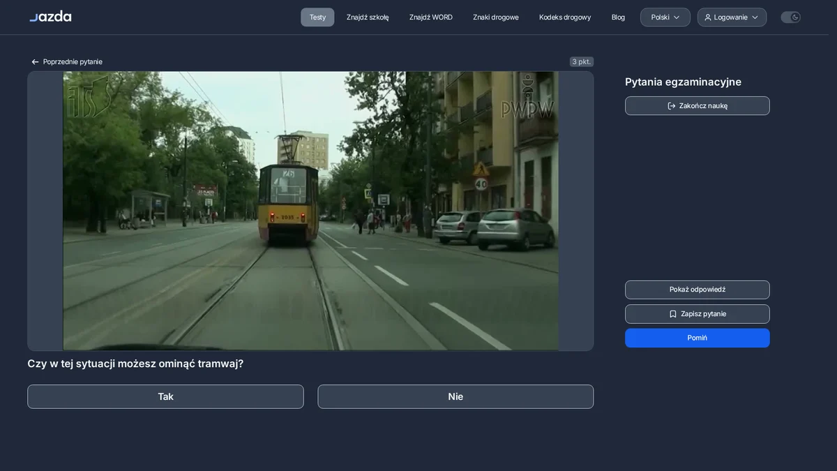 Omijanie tramwaju na przystanku - dlaczego zabronione