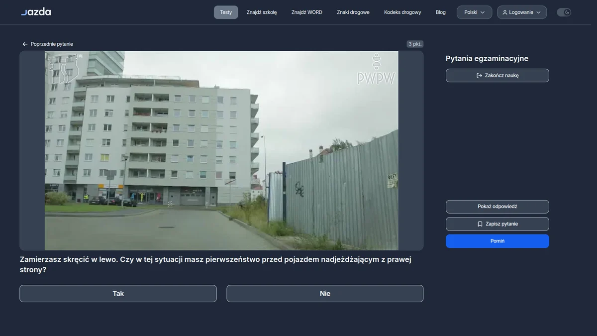 Wyjazd ze strefy ruchu - obowiązek ustąpienia pierwszeństwa