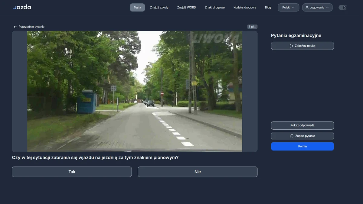 Znak B-2 zakaz wjazdu - bezwzględny dla wszystkich pojazdów