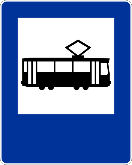 Znak drogowy Przystanek tramwajowy