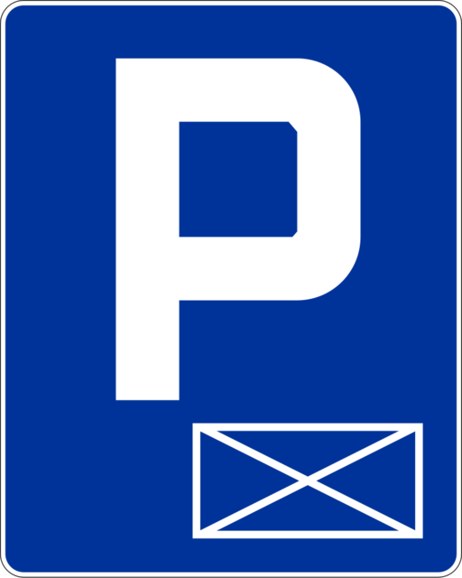 Znak drogowy D-18a - Parking - miejsce zastrzeżone