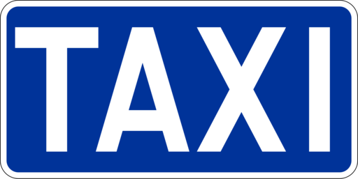 Znak drogowy Postój taksówek