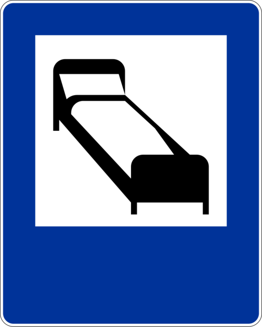 Znak drogowy Hotel (motel)