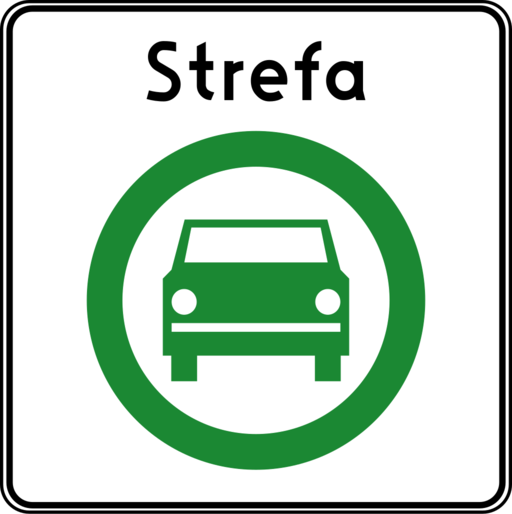 Znak drogowy Strefa czystego transportu