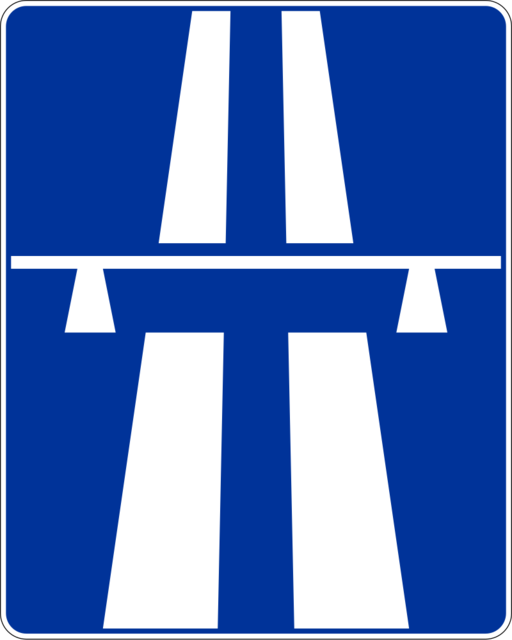 Znak drogowy Autostrada